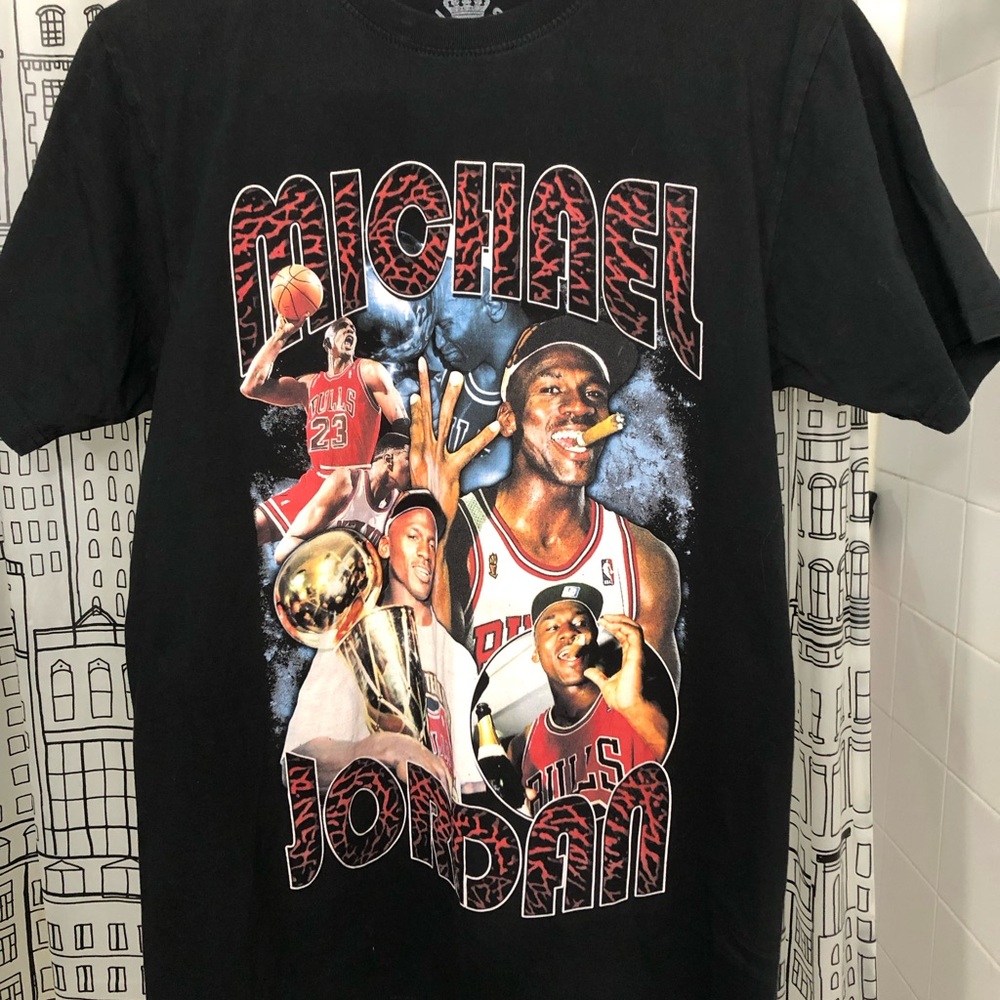 Black Unisex Michael Jordan Graphic T-Shirt